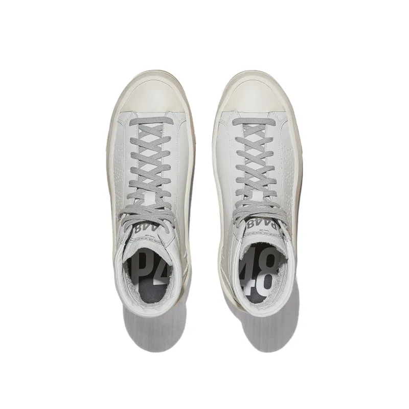 P448 High-Top Skateboard Shoes Women's White-3
