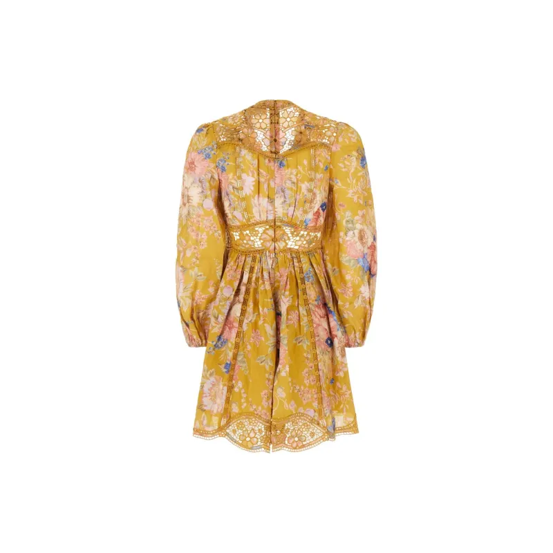 Zimmermann August Plunge Mini Dress-1