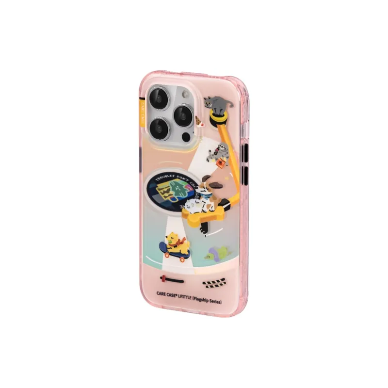 CARECASE TPU Material CD Animal Kingdom Matte Double Layer Phone Cases Compatible With Apple IPhone 15/14/Pro/Max-4
