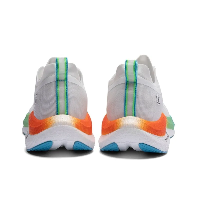 LPMX Breathable Lightweight Rebound Low Top Long Distance Running Running Shoes Men's White-4