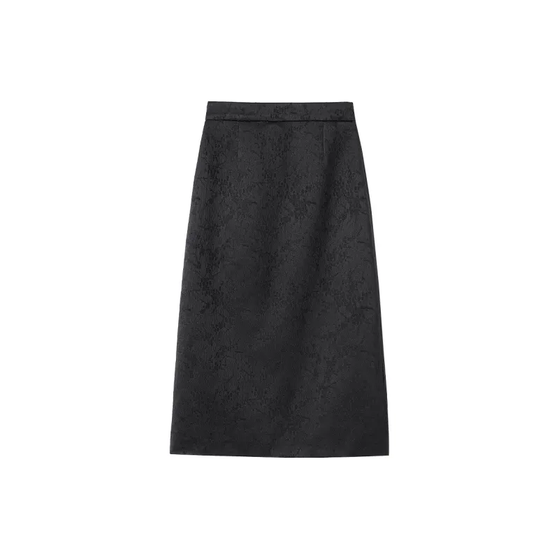TOUCH Casual Long Skirts Women's Black-1