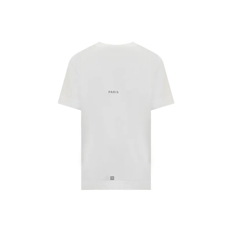 Givenchy Logo Printed Crewneck T Shirt-1