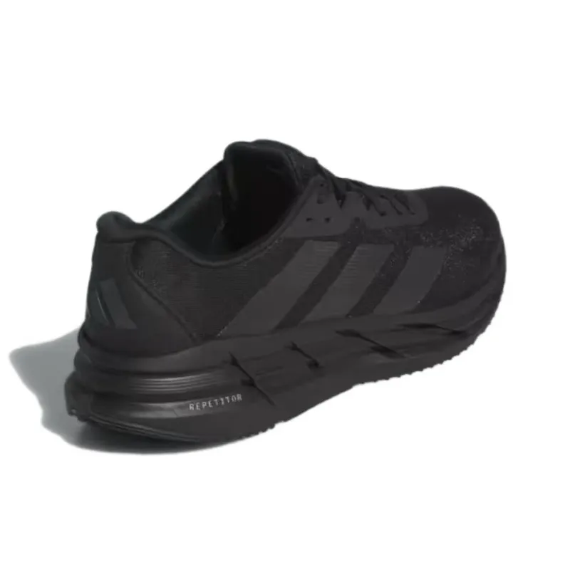 Adidas Slip Resistant, Abrasion Resistant, Lightweight Low Top Running Shoes Men's Black-4