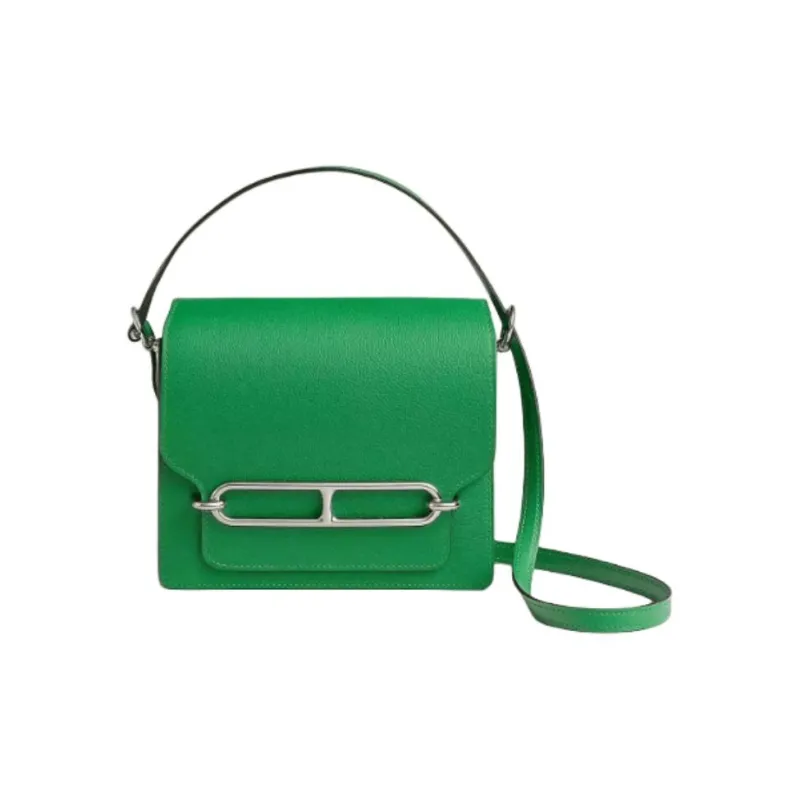 HERMES Evercolor Leather Pig Nose Bag Shoulder Bag Crossbody Bag Mini Women's 1K Bambou Bamboo Green-0