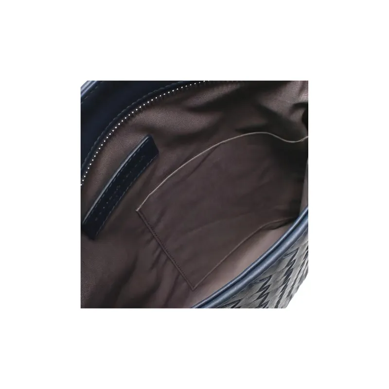 Bottega Veneta Cow Leather Messenger Bag Handbag Shoulder Bag Men's Tourmaline Blue-2