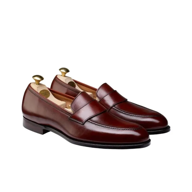 CROCKETT & JONES Harcourt Loafers Men's Dark Brown-2