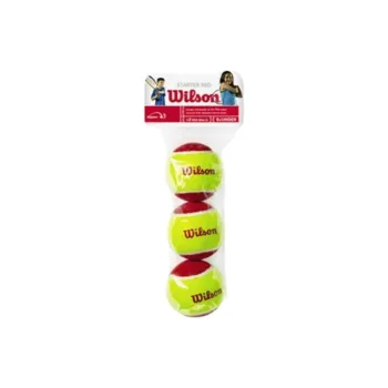 Wilson WRT137001 Tennis Balls Blend Wool Training Ball Indoor And Outdoor Red