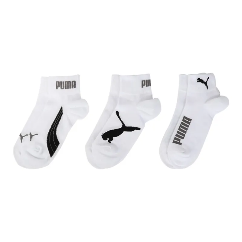 PUMA Ankle Socks Unisex Combo Set 3 Pack White-0