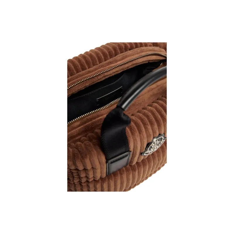 Moncler Corduroy Shoulder Bag, Crossbody Bag, Handbag Mini Women's Brown-3