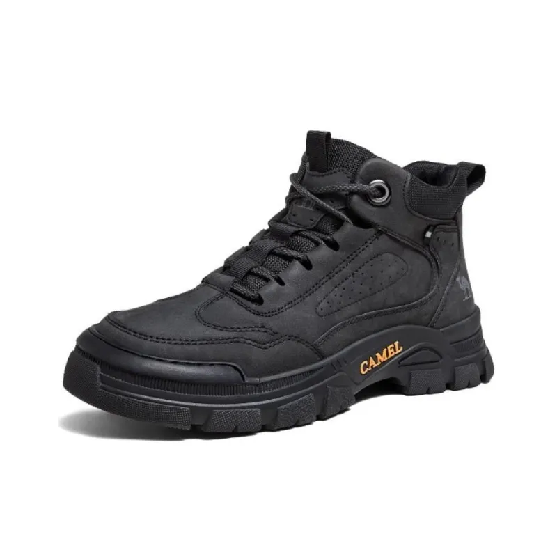 CAMEL Anti-Slip Wear-Resistant Mid-Top Trekking Shoes Men's-6