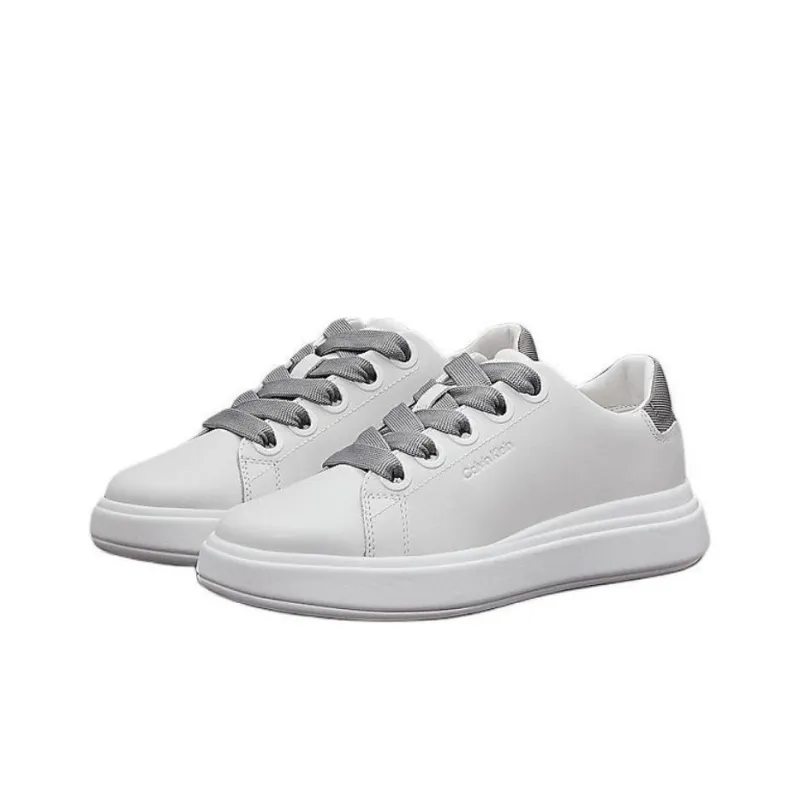 CALVIN KLEIN Low Top Skateboard Shoes Women's White-2