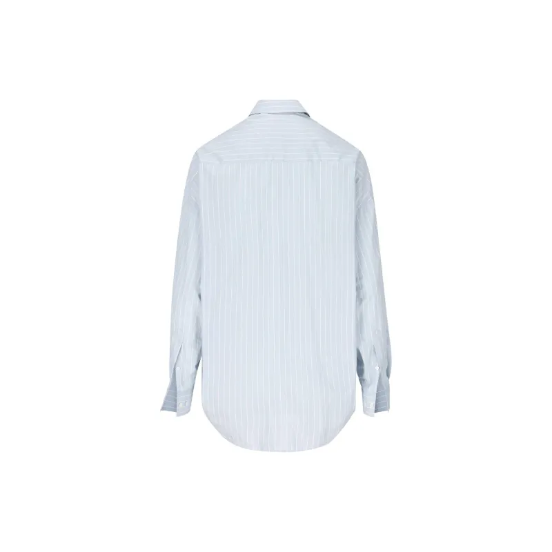 Balenciaga Striped Long-Sleeved Shirt-1
