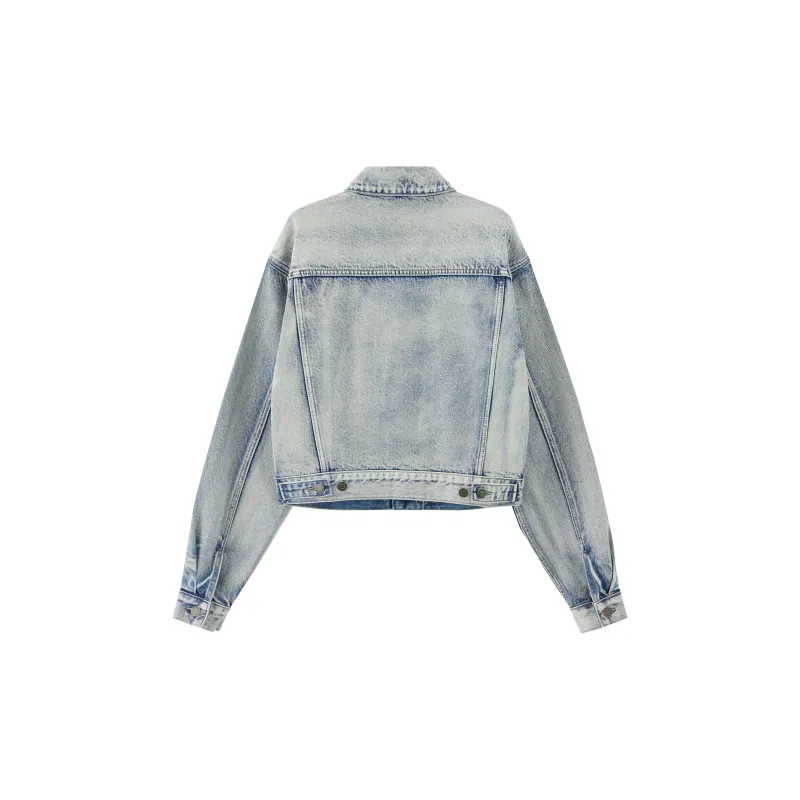 RUNTOTHEFUTURE Denim Jacket Unisex Blue Gray-1