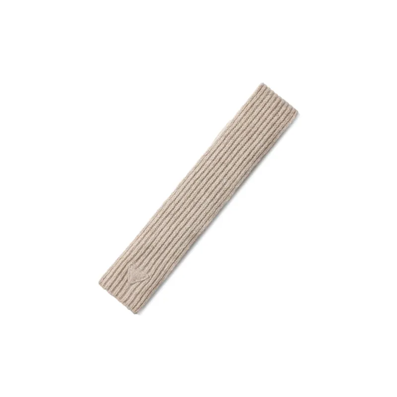PRADA Logo detail Cashmere Scarf-1