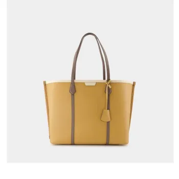 TORY BURCH Perry Calfskin Handbag Women's Yellow