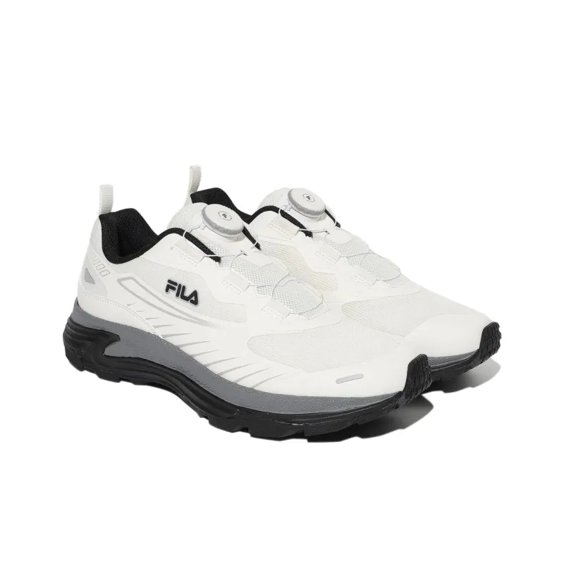 FILA Float Anti Slip Wear Resistant Low Top Running Shoes Unisex White-2