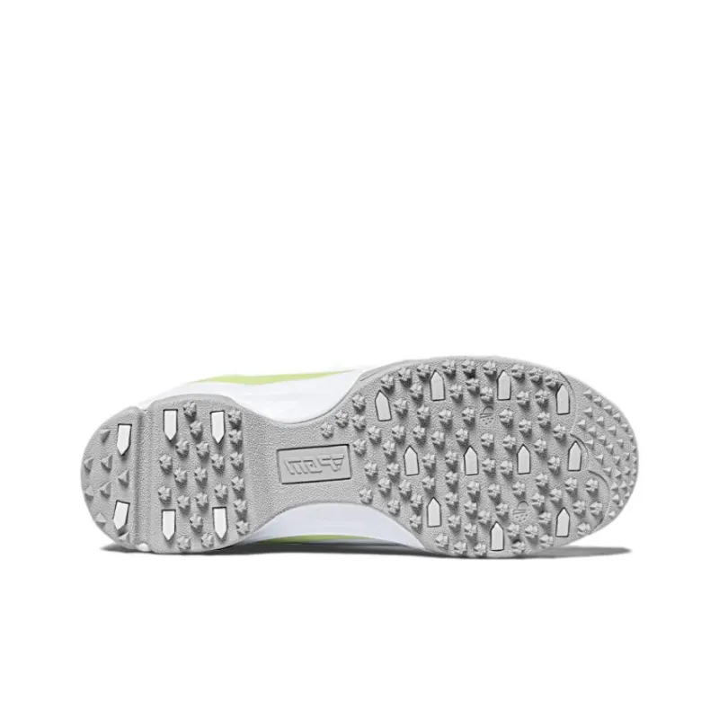 PGM Anti Slip Wear Resistant Low Top Golf Shoes Women's White Neon Green-4