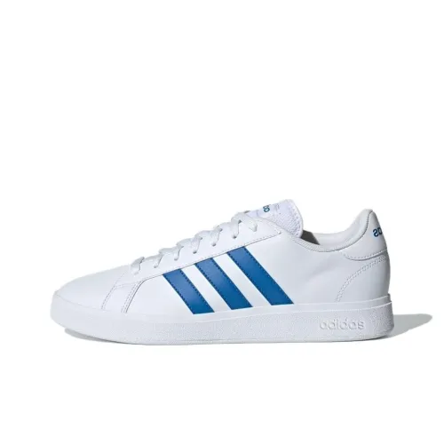 Adidas GRAND COURT Skateboard Shoes Unisex Low-Top White/Blue