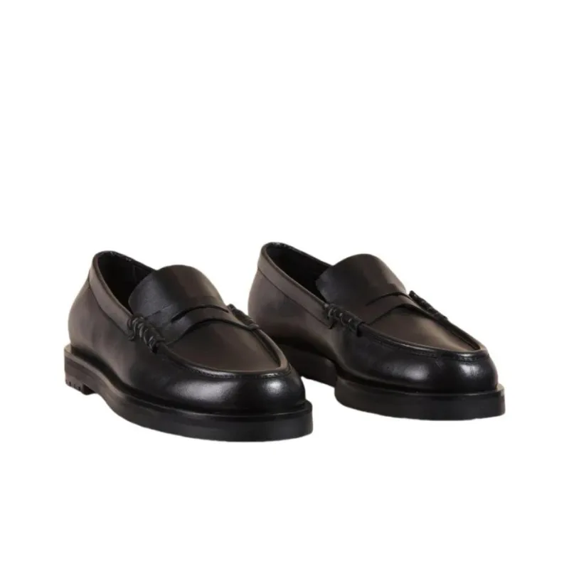 DEAR FRANCES Joss Leather Loafers-4