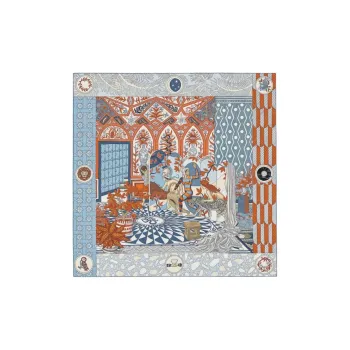 HERMES Silk Scarves Women's Multicolor