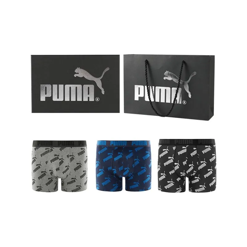 PUMA Boxer Shorts Men's Gift Box Set 3 Pack-0