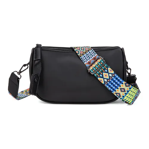 TAKI Oxford Crossbody Bag Shoulder Bag Regular Unisex Black