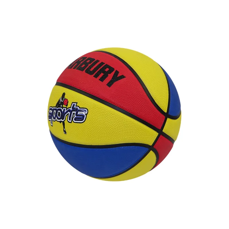 MARBURY Rubber Basketball Red Yellow Blue Patchwork Size 4 5 Size Training Kids'-1