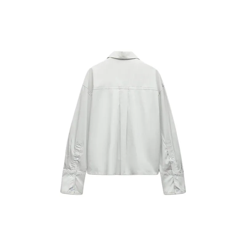 ZARA Trf Shirts Women's Gray-1