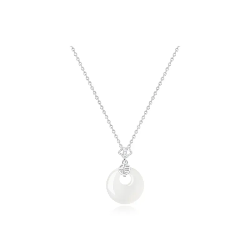 Green Craftsman Chalcedony Necklaces Women's-3