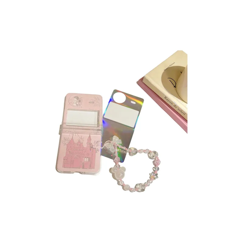 Mivana ABS + PC Material DIY Bracelet Cute Foldable Phone Case Compatible With VIVO XFlip 3 piece Set-2