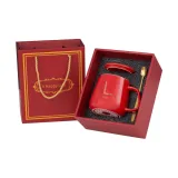 Red, Big Belly Water Bottle, Gift Box Set