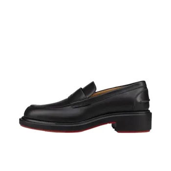 Christian Louboutin Leather Platform Loafers