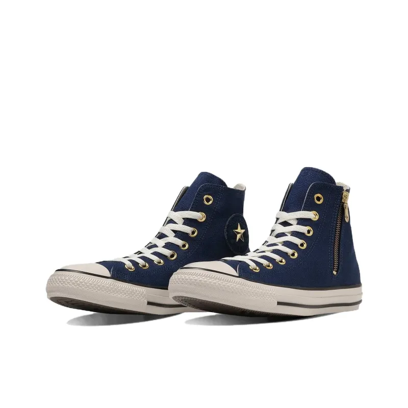 Converse All Star Anti Slip Wear Resistant High Top Canvas Shoes Unisex Dark Marine Blue-3