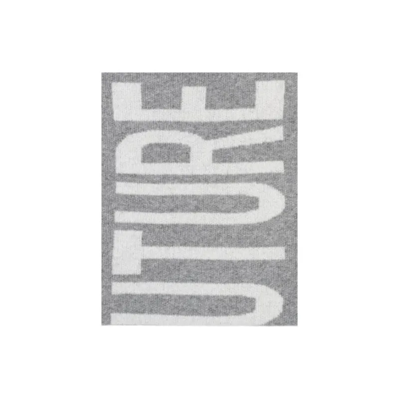 MOSCHINO Logo Intarsia Knitted Scarf-2