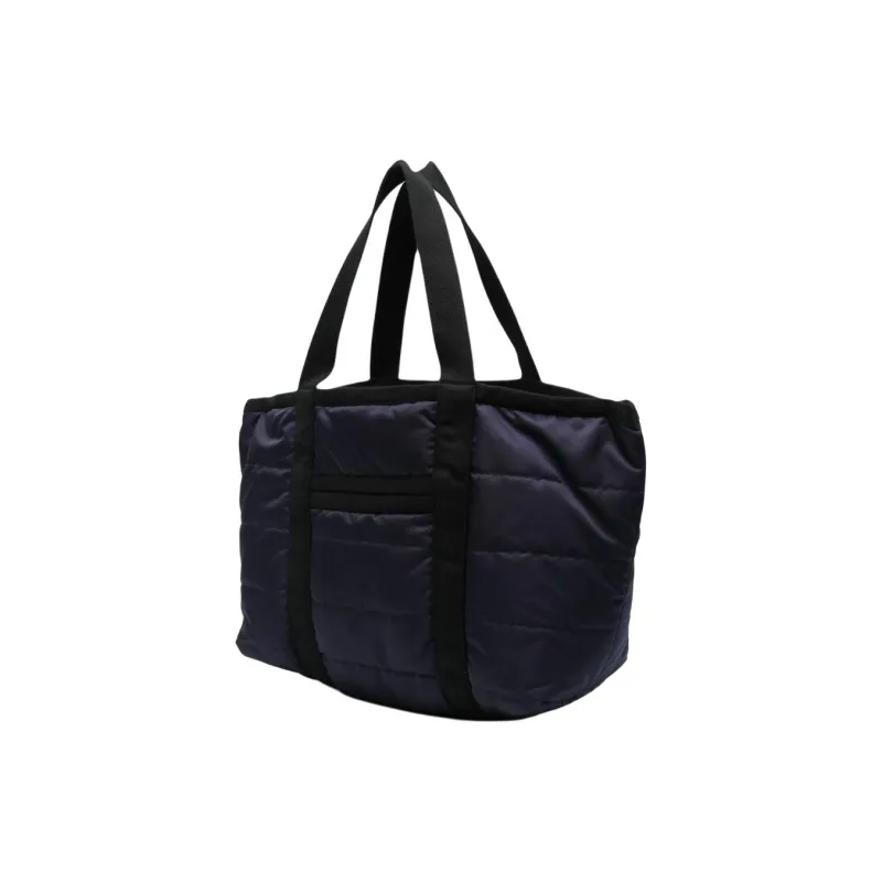 ISABEL MARANT Darwen Fabric Tote Bag, Shopping Bag, Shoulder Bag, Handbag Women's Midnight Blue & Black-1