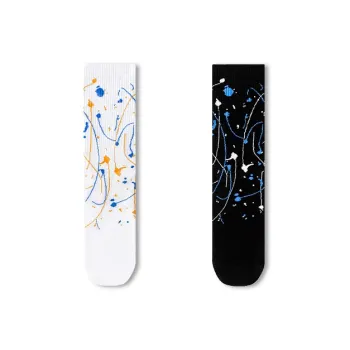 Taste The Color Mid Calf Socks Unisex 2 Pack