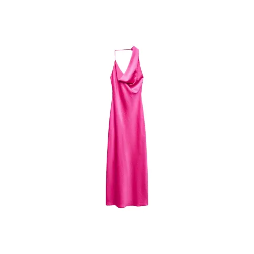 ZARA Slip Dresses Women's Pink