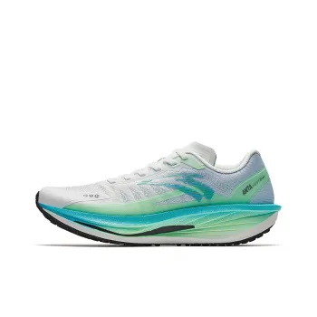 Anta Running Collection Anti Slip Wear Resistant Low Top Casual Running Shoes Men's White Blue