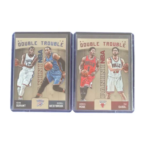 PANINI 2015 Panini Thunder KD Russell Westbrook Ticket Bulls Rose Gasol Ticket Total 2 Card Products Sports Cards 2 Pcs