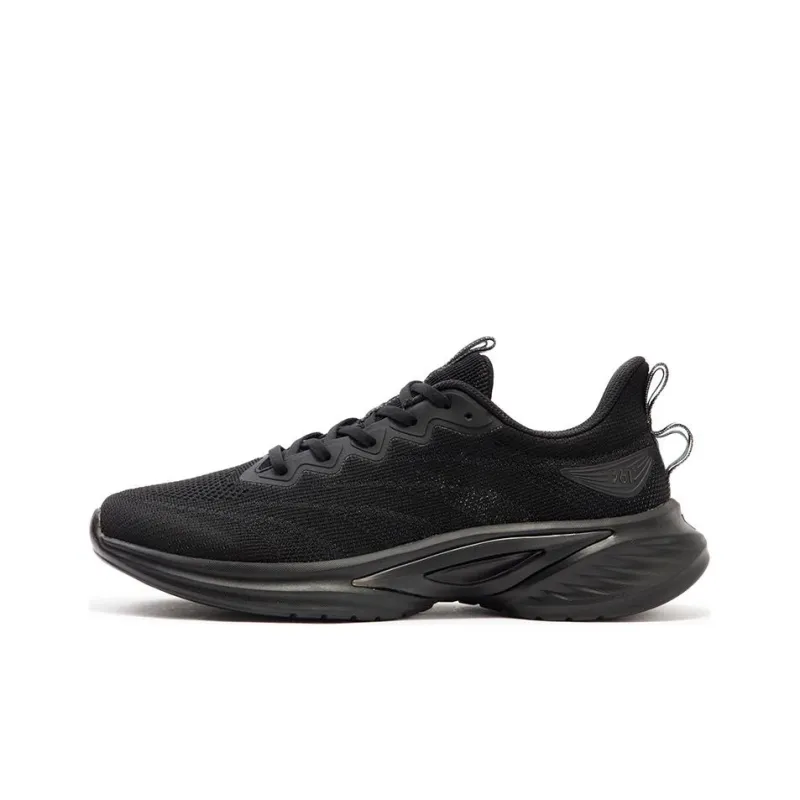 361° Cushioned Slip Resistant Low Top Sprint Running Shoes Men's Black-0