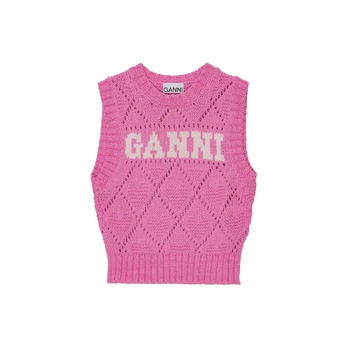 GANNI Vests Women's Rose Purple