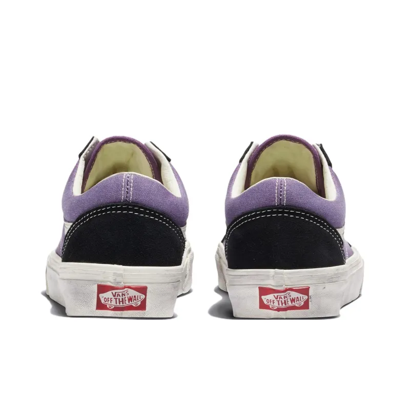 Vans Old Skool Anti-Slip Wear-Resistant Low-Top Skateboard Shoes Unisex Purple-3