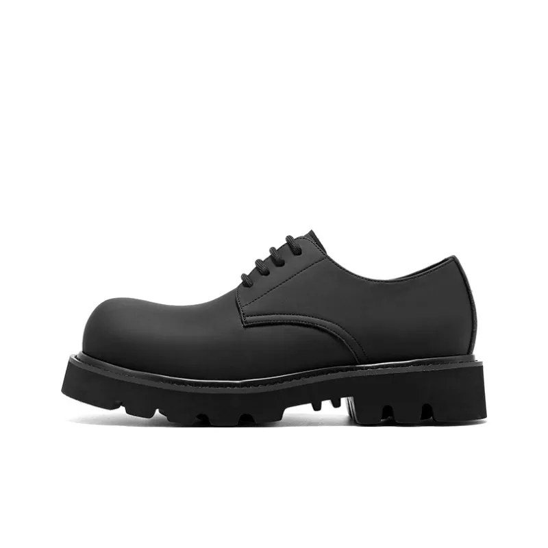 JOSINY Men's Casual Shoes Men Low Top Black-3