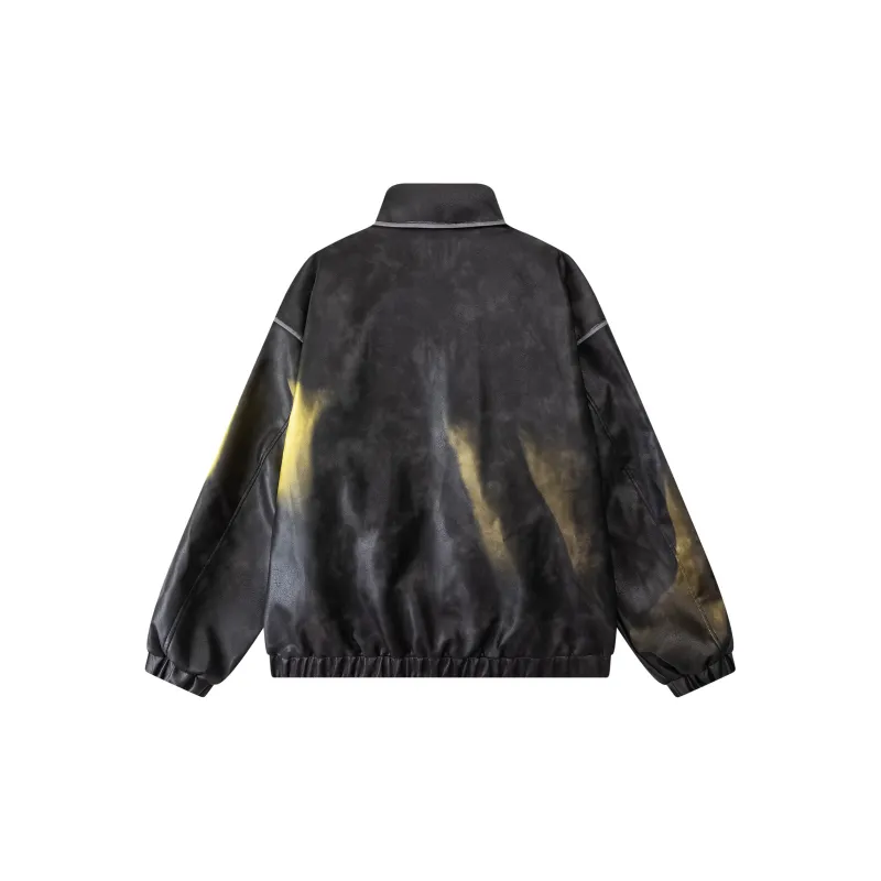 BOBBY ABLEY Leather Jacket Unisex Black-1