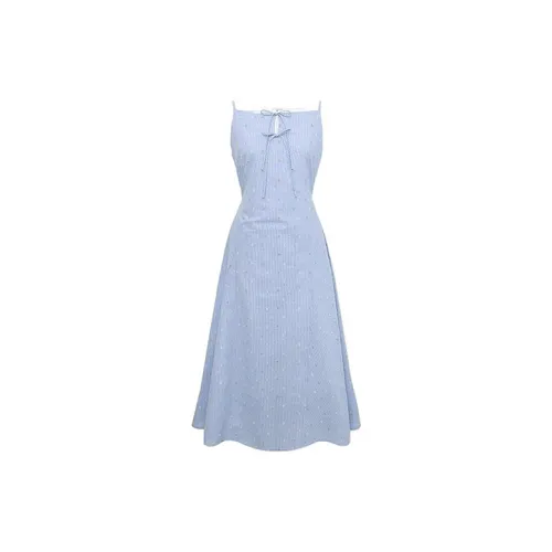 HDFULERN Slip Dresses Women's Light Sky Blue