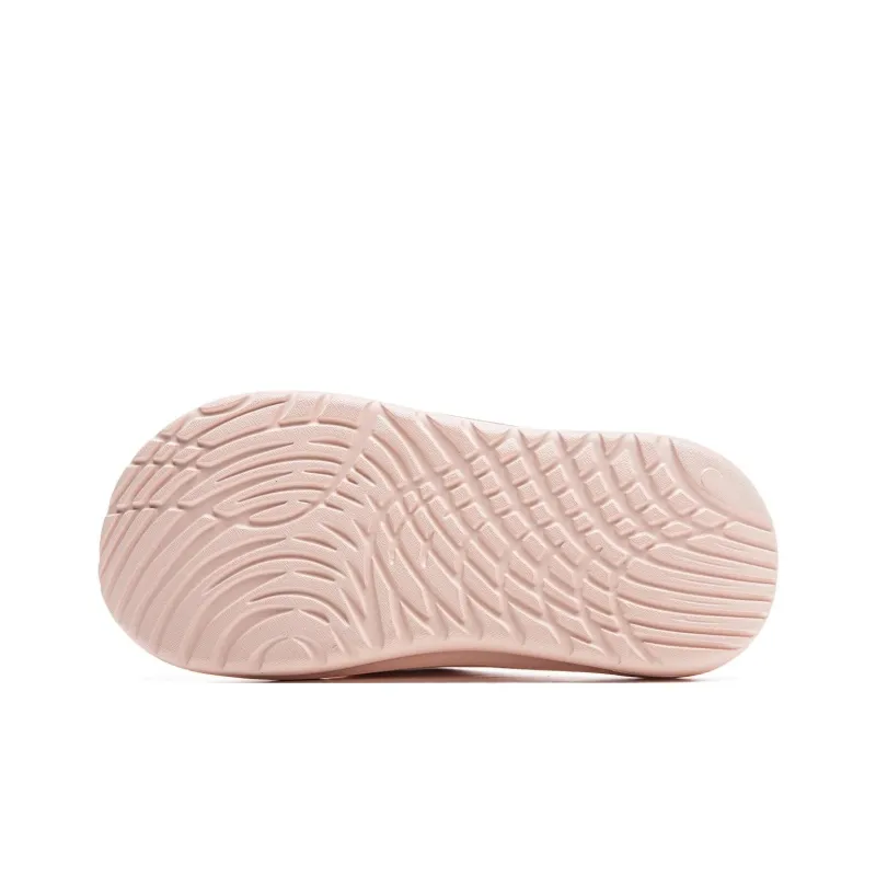 LiNing Abrasion Resistant Slip Resistant Flip Flops Unisex Pink-5