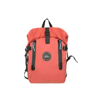 Deli Bear Nylon Fabric Backpack Unisex Black/Watermelon Red/Yellow/Light Gray