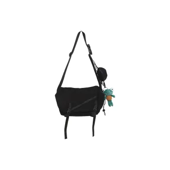 OUZIHUANG Nylon Crossbody Bag Regular Unisex Black