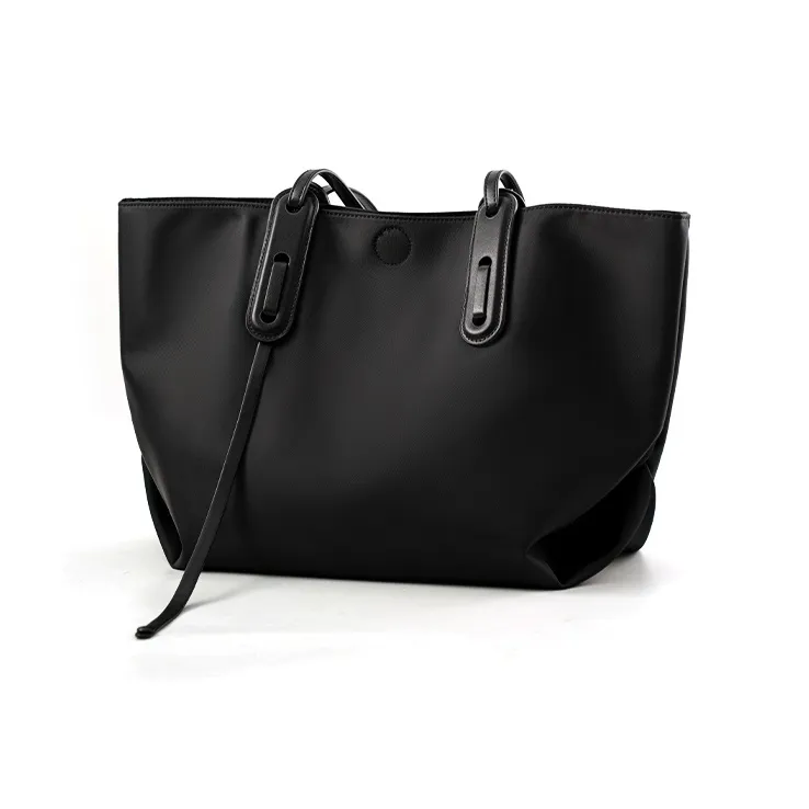 Vigno Synthetic Leather Tote Bag, Shopping Bag, Handbag, Shoulder Bag Women's Khaki/Black-10