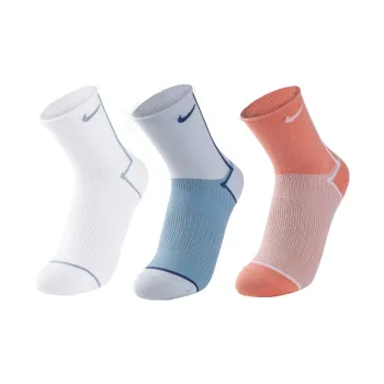 Nike Mid Calf Socks All Unisex White Pink Blue